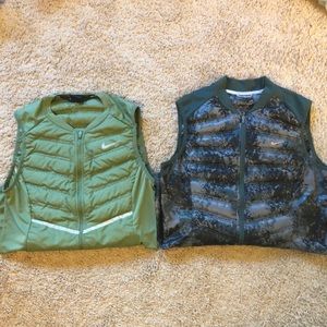 Two Women’s Nike Aeroloft Running Vests Medium